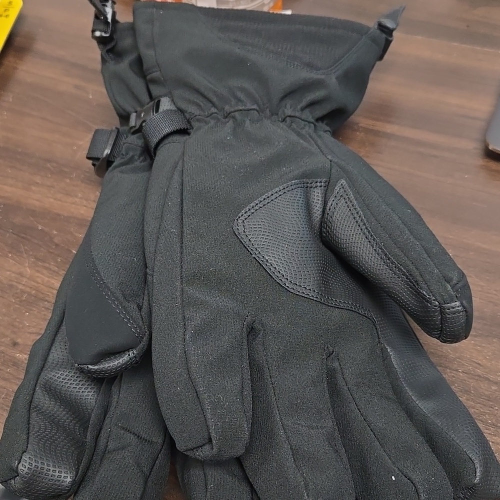 Head Size XL Black Heavy Insulated Winter Gloves - Picture 4 of 10